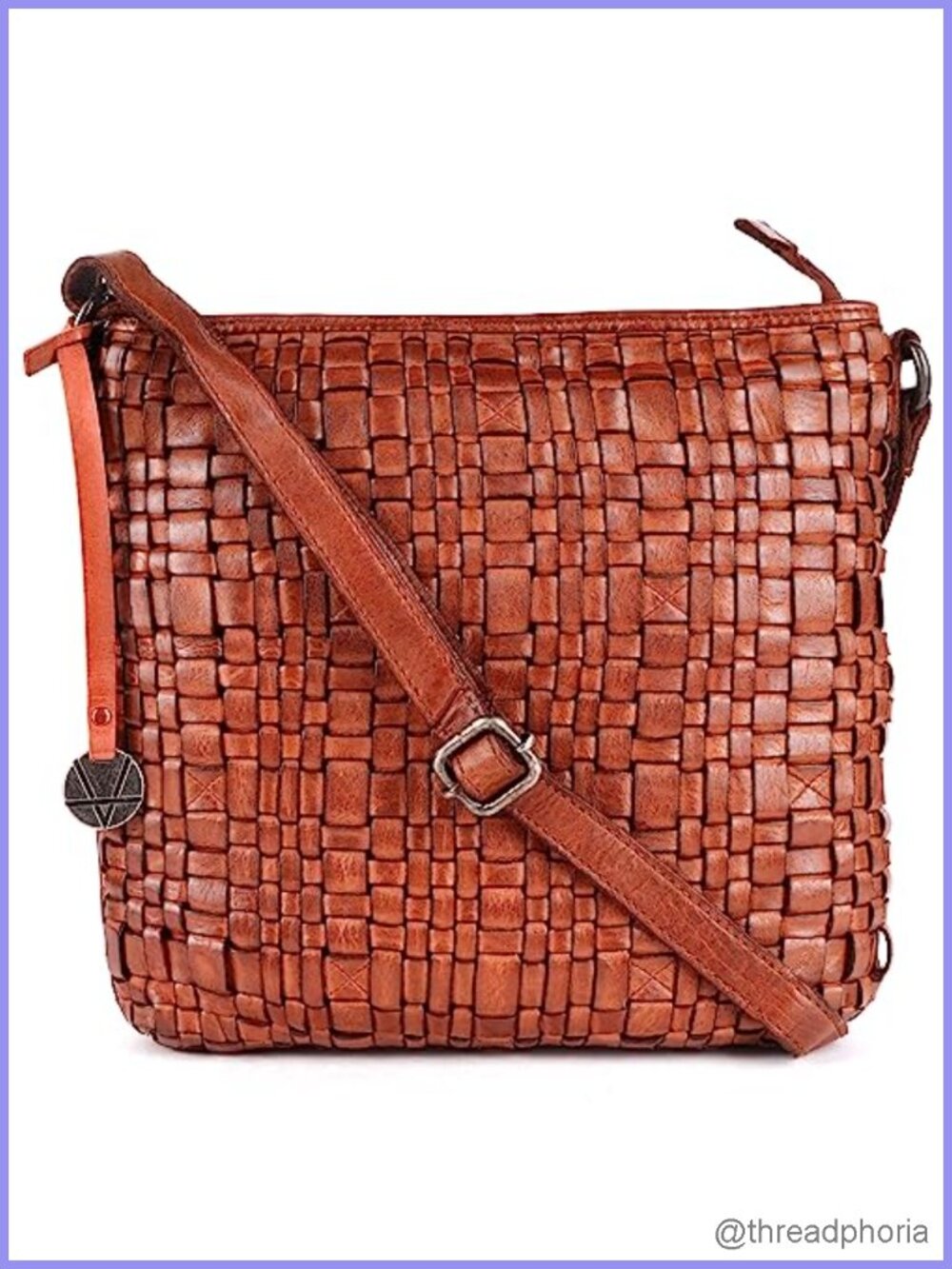Genuine Leather Crossbody Sling Bag for Women Adjustable Strap Purse